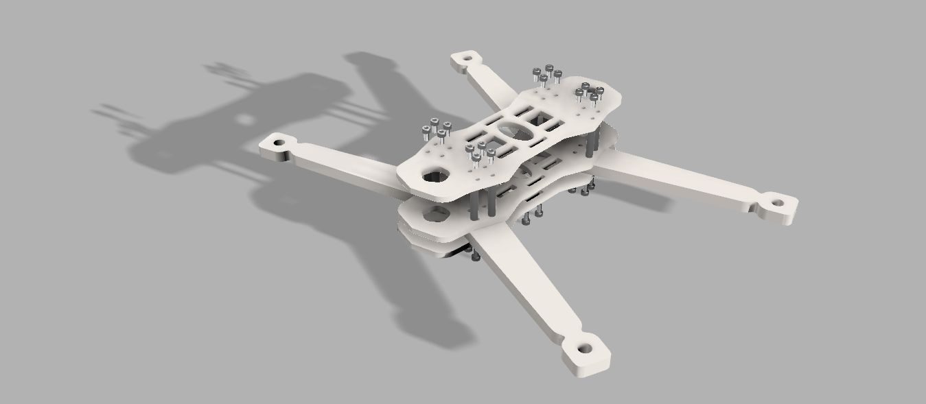 Quadcopter frame render